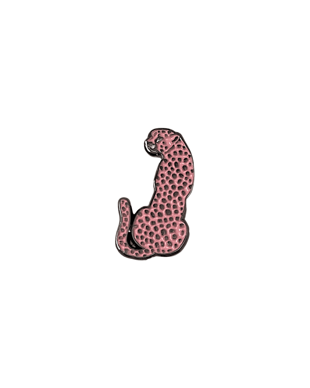 Pink Leopard Metal Sticker