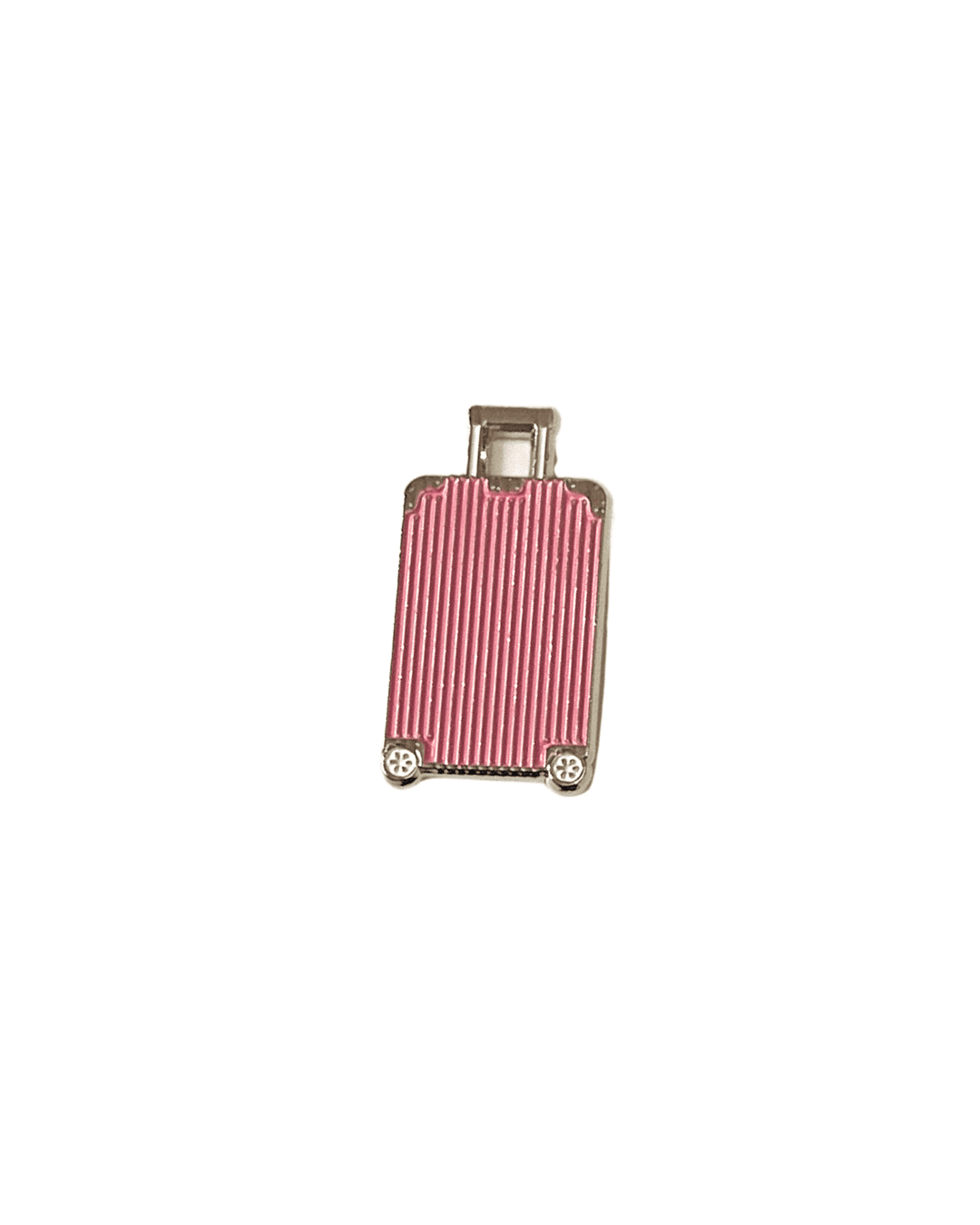 Pink Travel Bag Metal Sticker