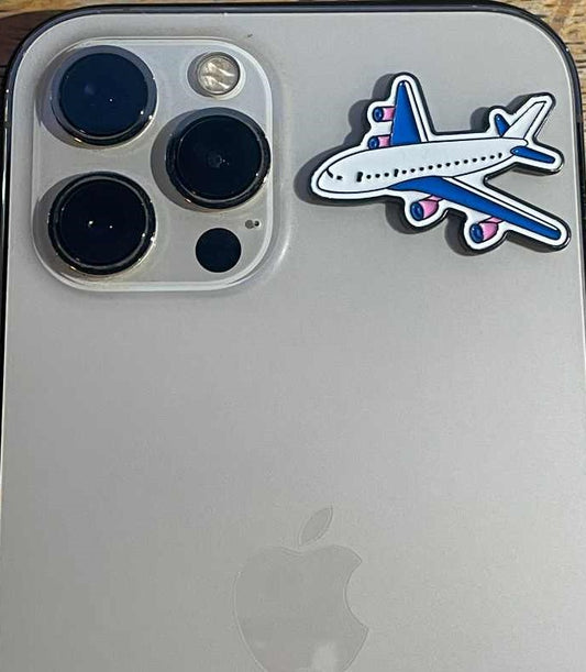 Airplane Metal Sticker