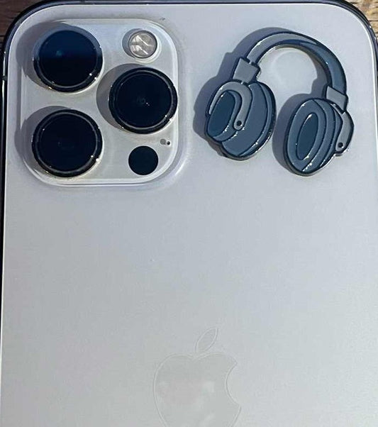 Headphones Metal Sticker