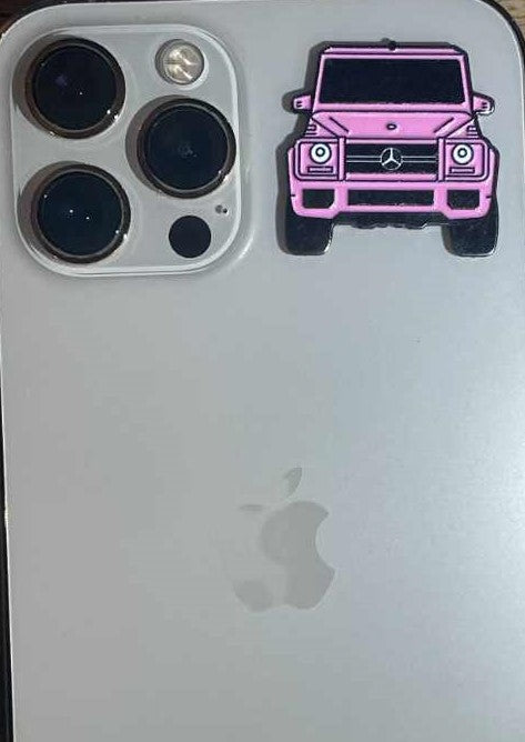 Pink G-Wagon Metal Sticker