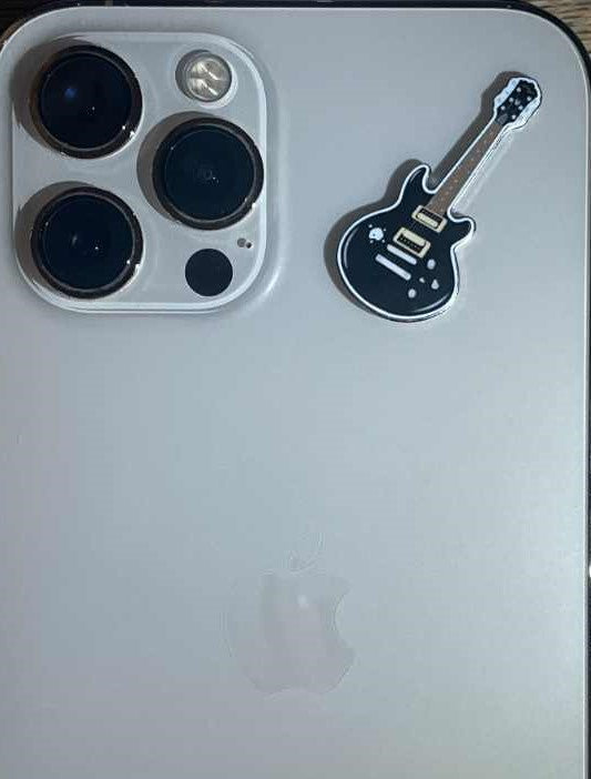 Electric Guitar Metal Sticker