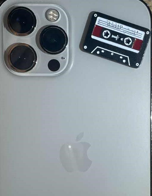 Cassette Metal Sticker