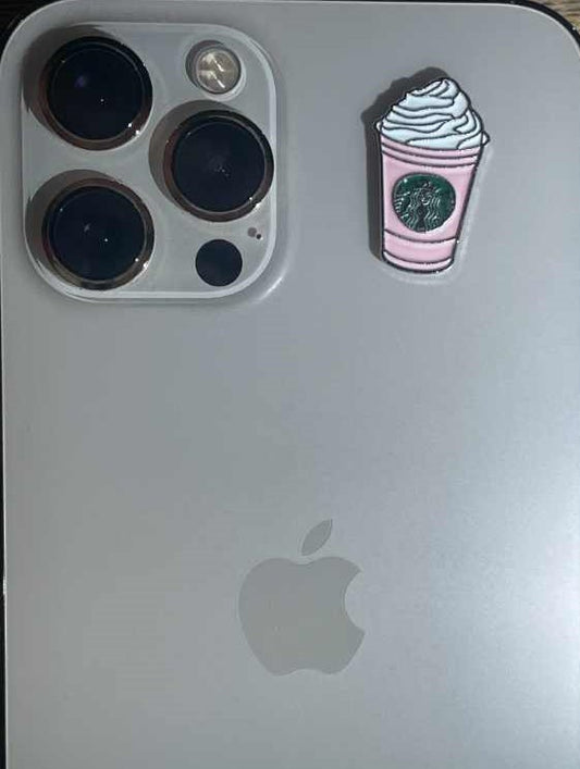 Pink Starbucks Metal Sticker