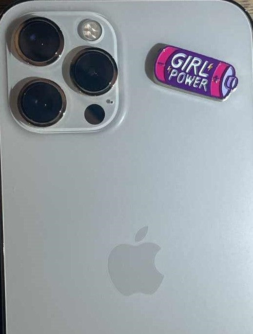 Girl Power Metal Sticker