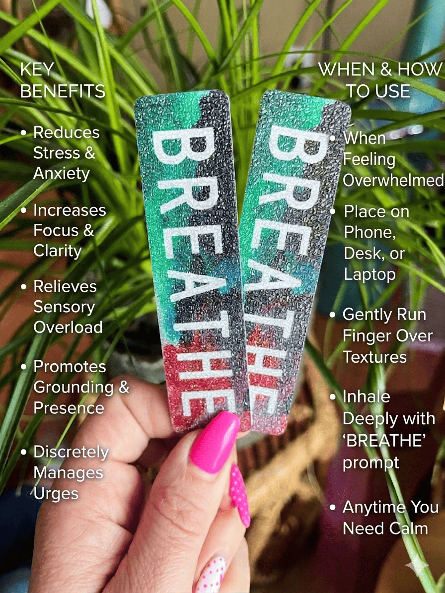 Anti-Stress Texture Stickers (Dark Colors)