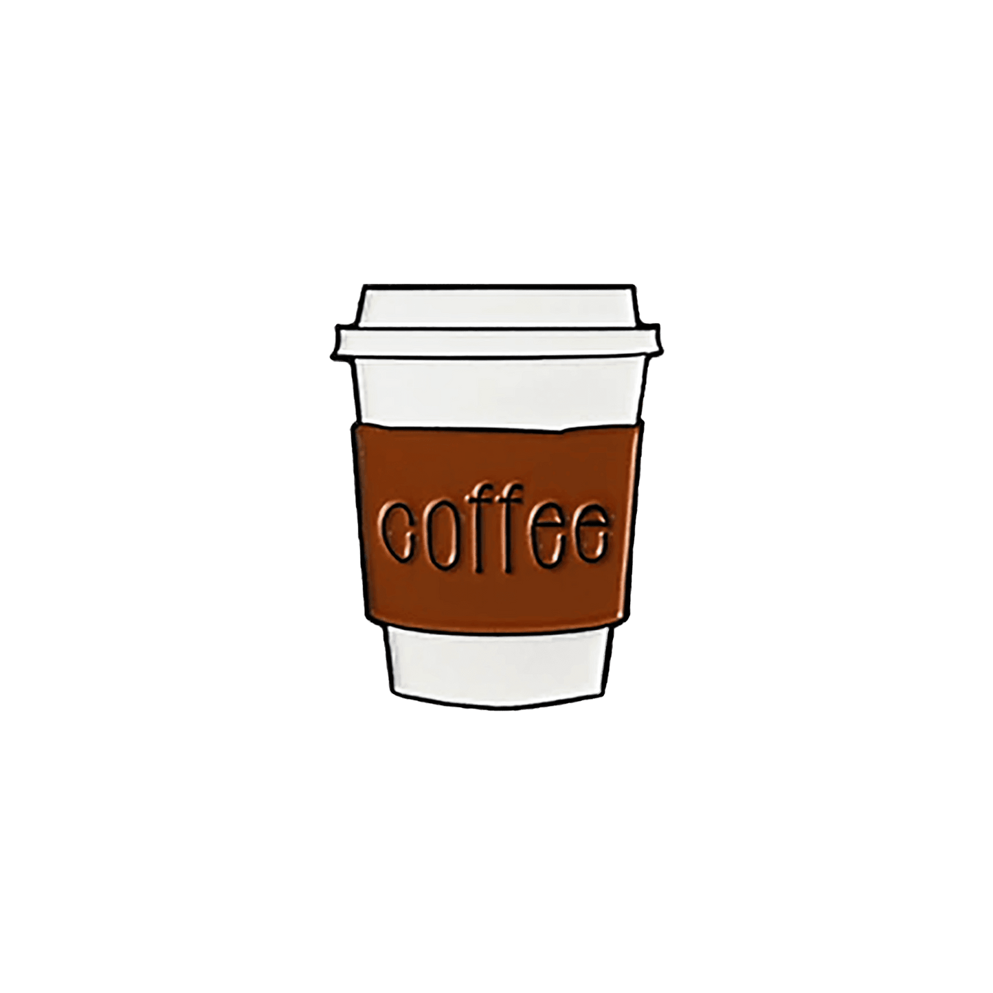 Coffee Cup Metal Sticker