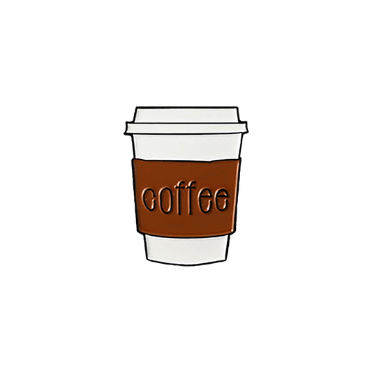 Coffee Cup Metal Sticker