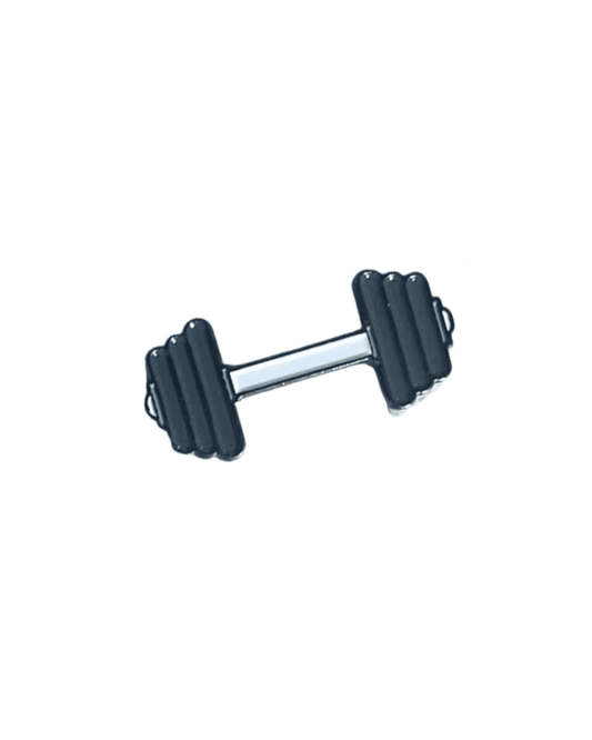Black Dumbells Metal Sticker