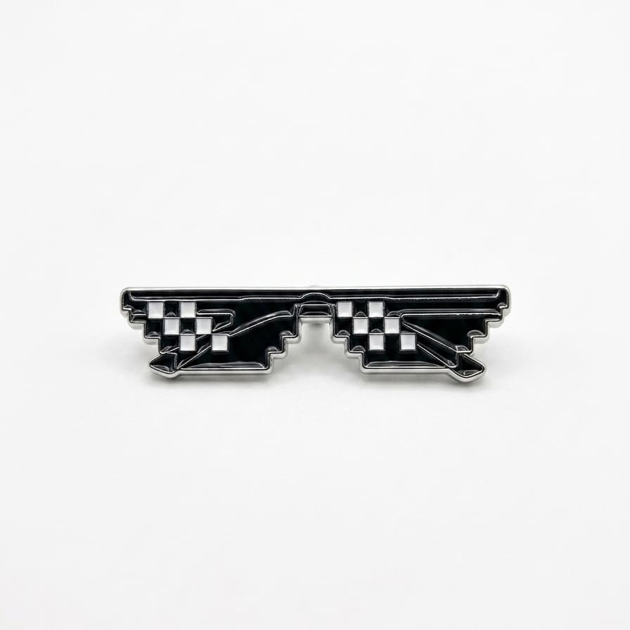 Black Sunglasses Metal Sticker