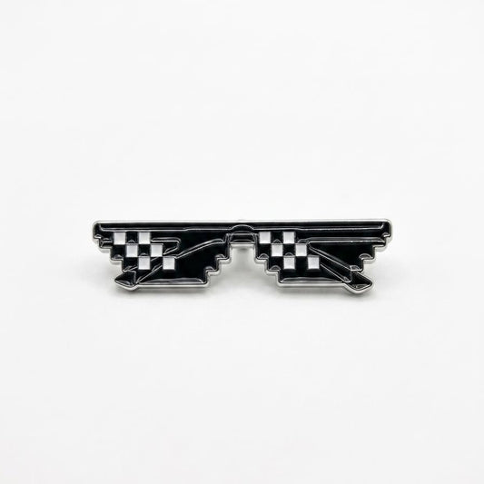 Black Sunglasses Metal Sticker