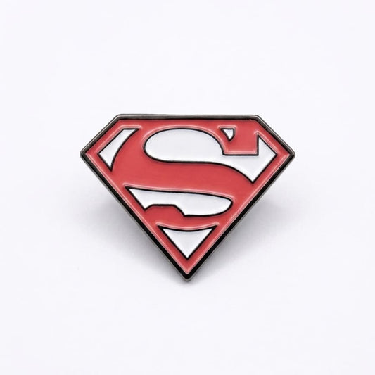 Pink Superman Metal Sticker