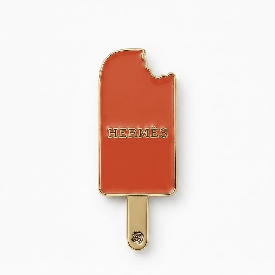 Hermes Ice Cream Metal Sticker