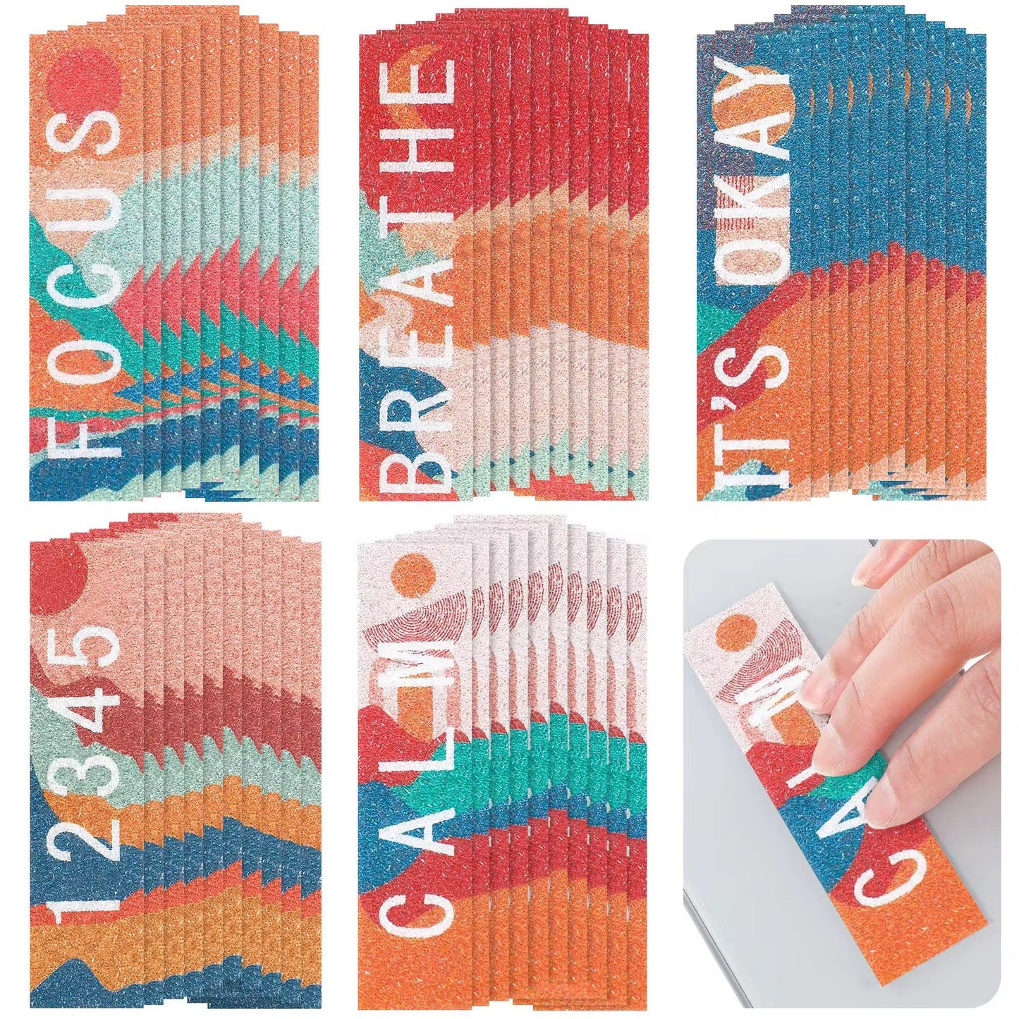 Anti-Stress Texture Stickers (Bright Colors)