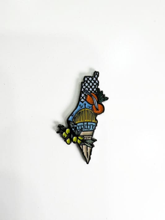 Palestine Olive Metal Sticker