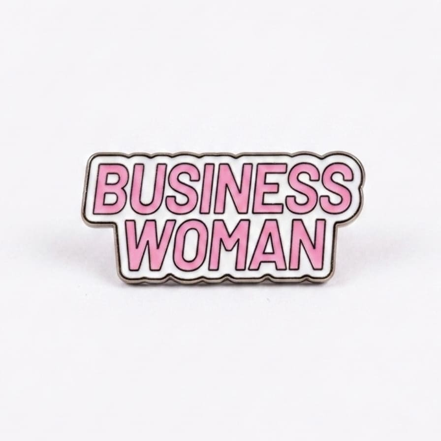Business Woman Metal Sticker
