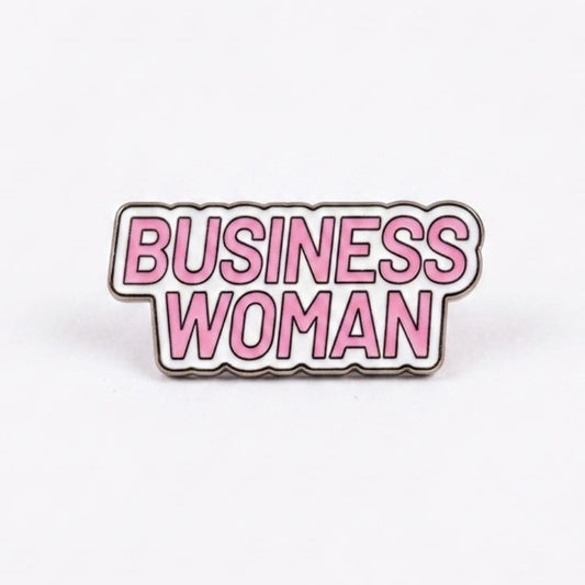 Business Woman Metal Sticker