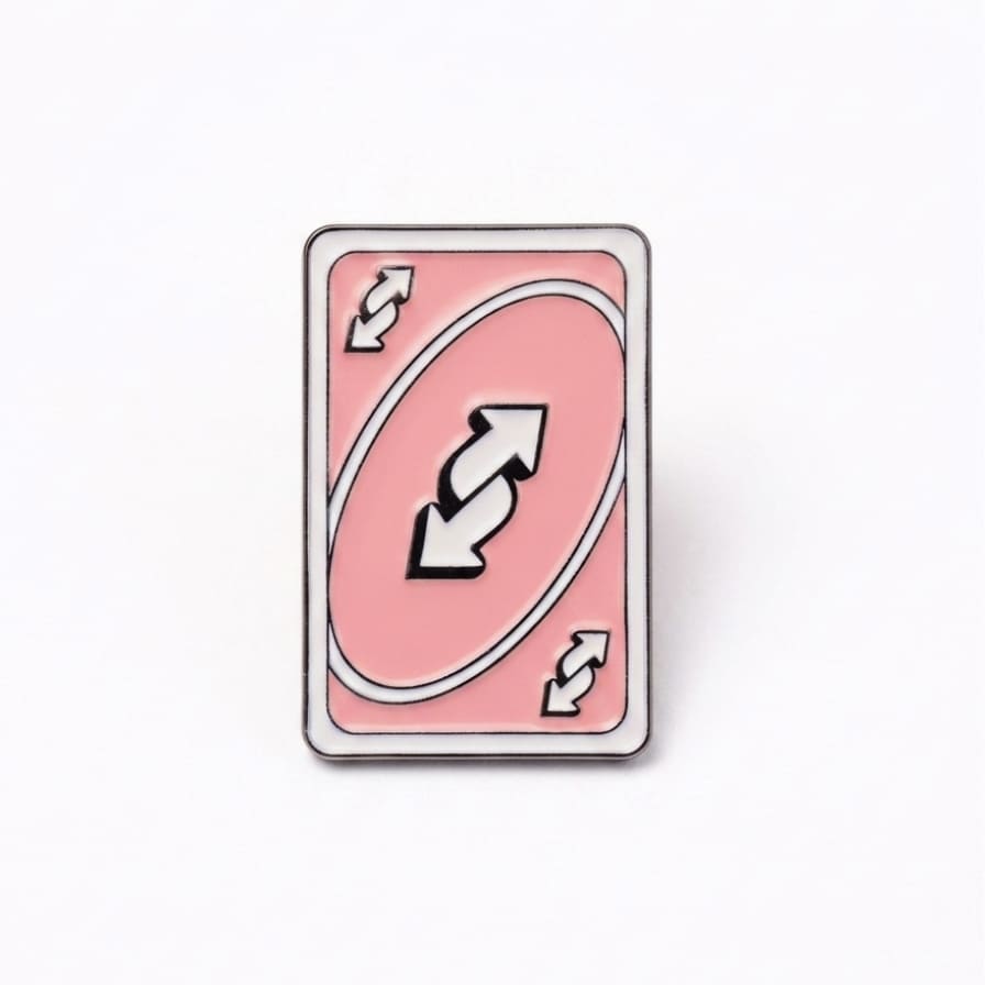 Pink Uno Reverse Card