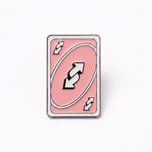 Pink Uno Reverse Card