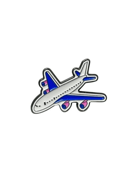 Airplane Metal Sticker