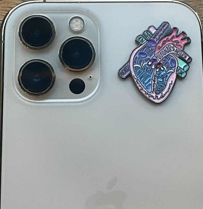 Heart Metal Sticker