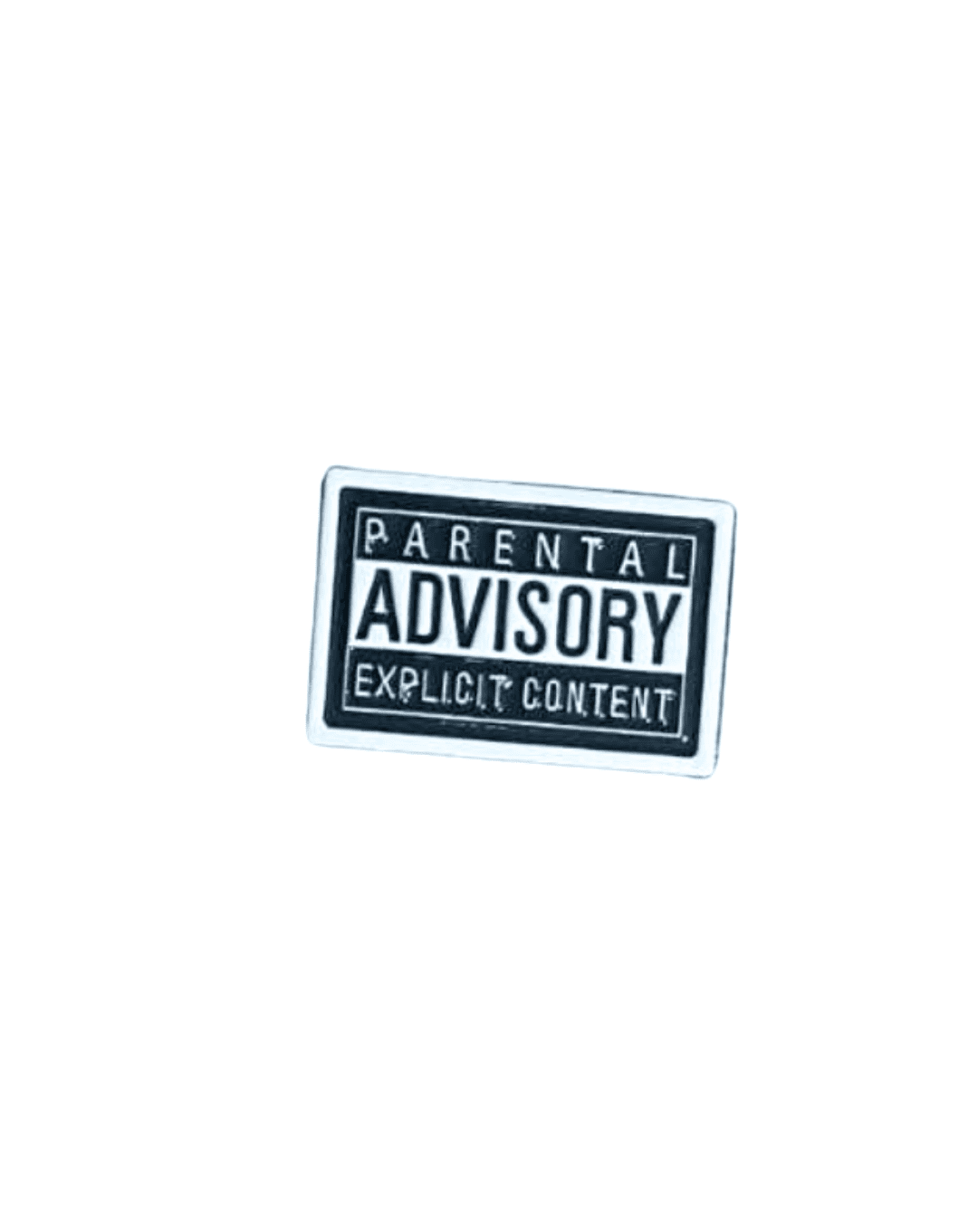 Parental Advisory Metal Sticker