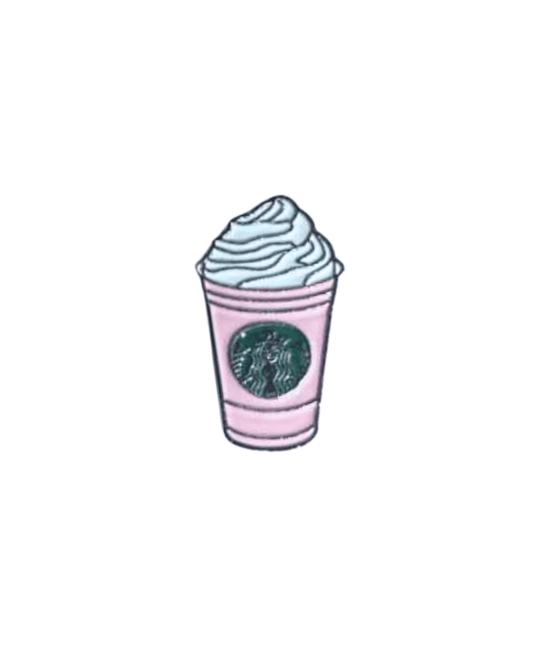 Pink Starbucks Metal Sticker